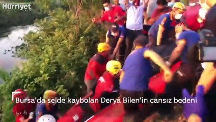 Bursa'da selde kaybolan Derya'dan kahreden haber