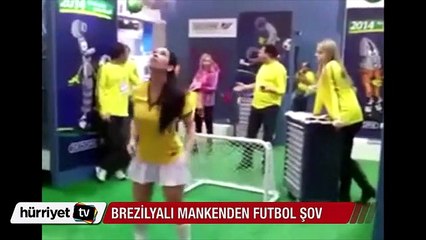 Brezilya'lı mankenden Messi ve Ronaldo'yu kıskandıracak şov