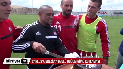 Roberto Carlos'a Brezilya usulü doğum günü sürprizi
