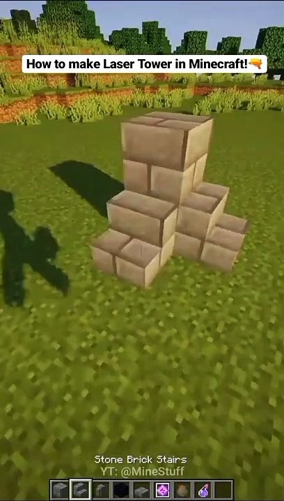 How To Make Laser Tower In Minecraft|Laser Tower In Minecraft