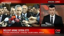 Son dakika… Bülent Arınç istifa etti