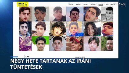 Négy hete tartanak az iráni tüntetések