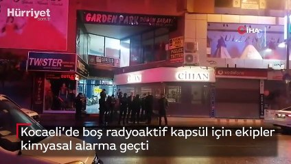 Kocaeli’de boş radyoaktif kapsül için ekipler kimyasal alarma geçti