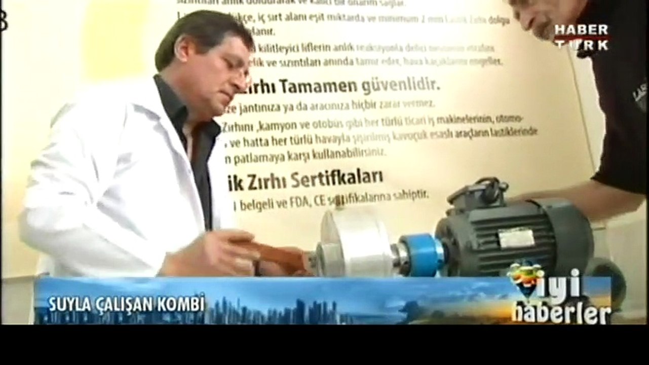 Suyla çalışan kombi yaptı