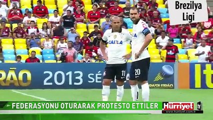 BREZİLYA LİGİ'NDE GÖRÜLMEMİŞ PROTESTO