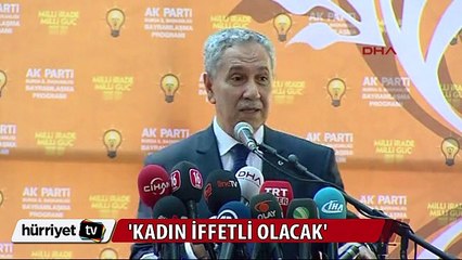 Arınç: Kadınlar herkesin içersinde kahkaha atmayacak