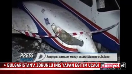 BULGARİSTAN'A ZORUNLU İNİŞ YAPAN THK EĞİTİM UÇAĞI