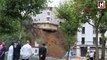 Building in Istanbul collapses after landslide takes away foundation