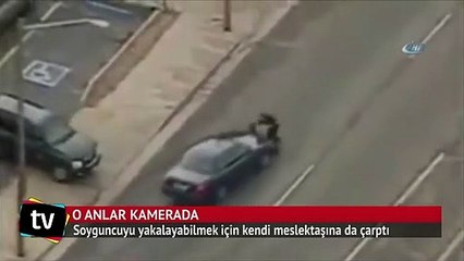 Soyguncuyu yakalayabilmek için bunu da yaptı