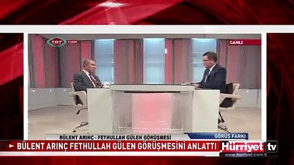 BÜLENT ARINÇ FETHULLAH GÜLEN GÖRÜŞMESİNİ ANLATTI