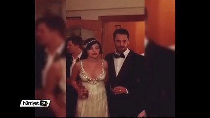Gonca Vuslateri gelinliğini giydi Atilla Özdemiroğlu'nun yanına koştu