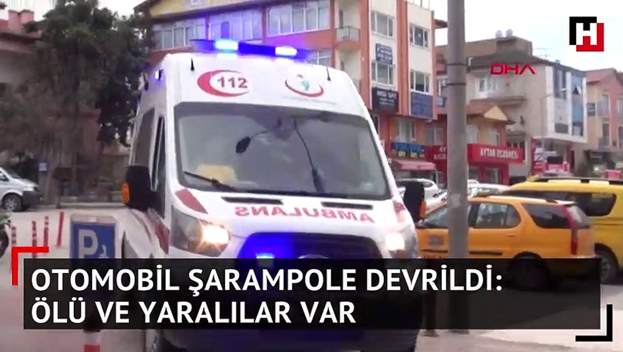 Otomobil şarampole devrildi