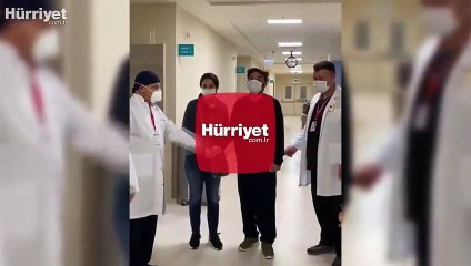 Kovid-19 tedavisi gören sunucu Burak Akkul ve eşi alkışlarla taburcu edildi