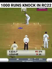 1000 Runs Knock In Real Cricket 22 by King Kohli