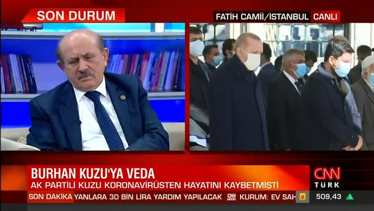 Son dakika... Burhan Kuzu'ya veda... Cumhurbaşkanı Erdoğan: Çok kısa sürede kaybettik