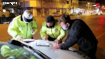 Kısıtlamada polise yakalanıp ceza yazıldı... 'Burada gözünüzün önünde drift atacağım' dedi