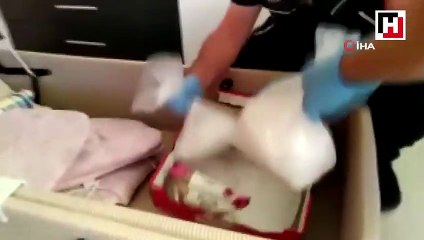 Lüks rezidansta 1 milyon liralık uyuşturucu ile yakalandılar