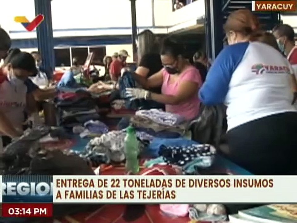 Gobernación del edo. Yaracuy envía ayuda a familias afectadas por el deslave en Las Tejerías