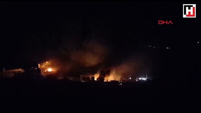 Bursa'da sanayi sitesi'nde yangın ve patlama sesleri