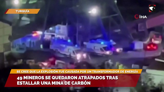 49 mineros se quedaron atrapados tras estallar una mina de carbón