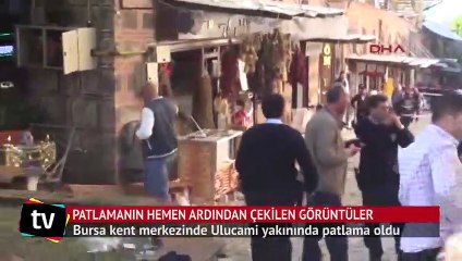 Bursa'da patlamanın ardından çekilen görüntüler
