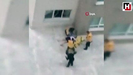 Dördüncü kattan atlayan kız arkadaşına "Ölme" diye yalvardı