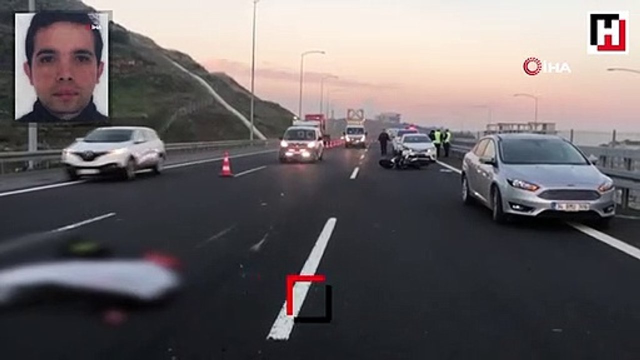 Otoyolda motosiklet faciası