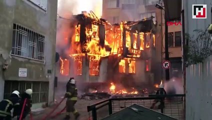 Bursa'da Tarihi Kayhan Çarşısı'nda yangın