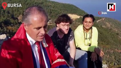 Metrelerce yükseklikte dünya evine girdiler