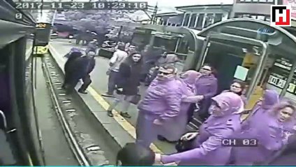 Halk otobüsünde dehşet dakikaları