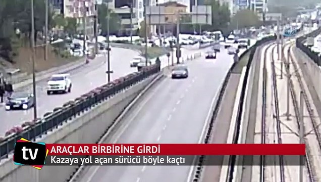 Araçlar birbirine girdi: Kazaya yol açan sürücü böyle kaçtı