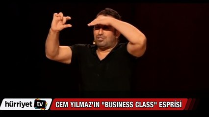 Cem Yılmaz'ın "Business Class" esprisi