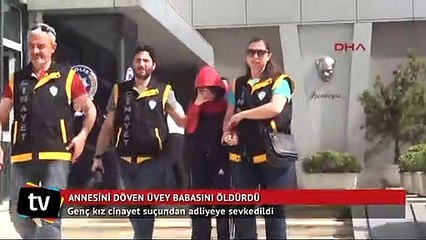 Annesini döven üvey babasını öldürdü