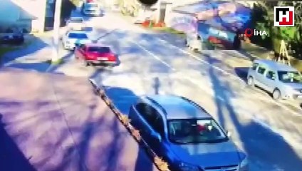 6 tonluk iş makinesini vince yükleyip böyle çaldılar