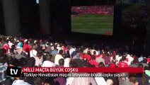 Milli maçta büyük coşku