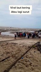 VIRAL !!  SERAM AIR LAUT SURUT DI BANGKA BELITUNG