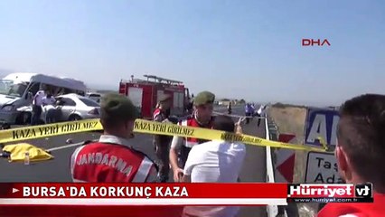 BURSA'DA KORKUNÇ KAZA