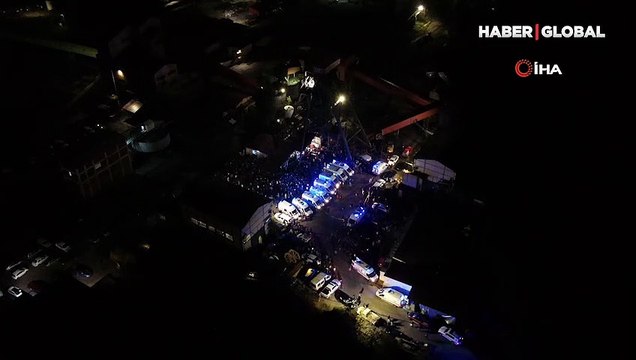 Bartın’da patlama yaşanan maden ocağı drone ile havadan görüntülendi