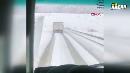 Bursaspor taraftar otobüsünün kazası böyle kaydedildi