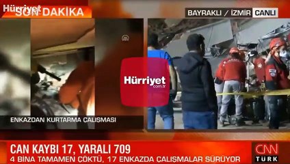 İzmir'de enkaz altındaki Buse Hasyılmaz'a ulaşılmaya çalışılıyor