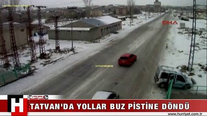 BUZ PİSTİNE DÖNEN YOLLARDA YAYALAR VE SÜRÜCÜLERİN ZOR ANLARI
