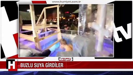 GÜNAH ÇIKARTMAK İÇİN EKSİ 25 DERECEDE BUZ GİBİ SUYA GİRDİLER