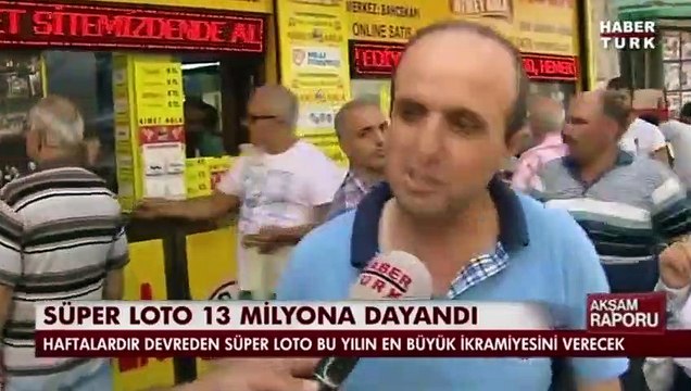 Süper Loto'da büyük ikramiye