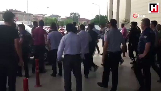 Sokakta başlayan kavga, hastanede devam etti