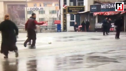 Çağlayan'daki İstanbul Adalet Sarayı önünde kavga