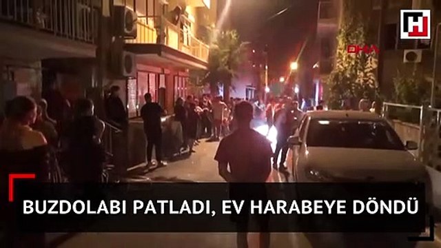 Buzdolabı patladı, ev harabeye döndü