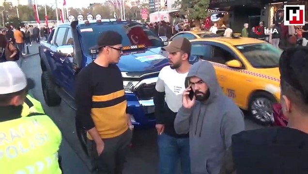 Taksim’de çakar kullanan lüks cip sürücüsüne ceza
