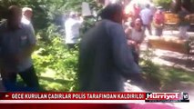 KUĞULU PARK'TAKİ EYLEMCİLERİN ÇADIRLARINI POLİS KALDIRDI