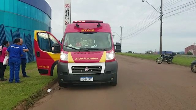 Motociclista fica ferido após acidente de trânsito na BR-277