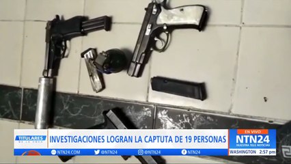 Capturan en Colombia a 19 presuntos miembros de la banda delincuencial “Tren de Aragua”